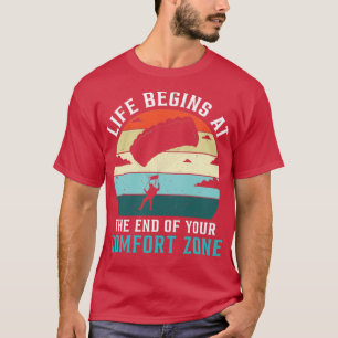 T-shirt La Vie Commence À La Fin De Votre Zone De Confort