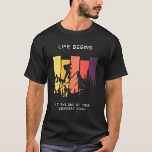 T-shirt La vie commence à la fin de votre zone de confort