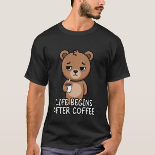 T-shirt La vie commence après le café 1