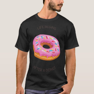 T-shirt La vie commence après un cadeau chemise pirate