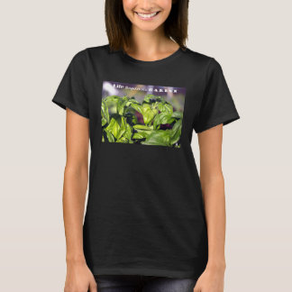 T-shirt La Vie Commence Dans Un Jardin