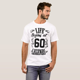T-SHIRT LA VIE COMMENCE EN 1958 À LA NAISSANCE DES LÉGENDE