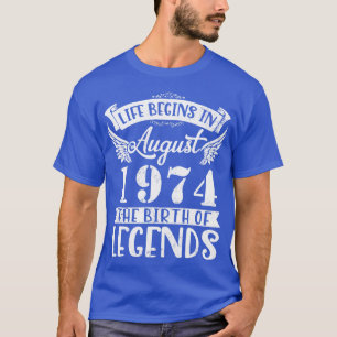 T-shirt La Vie Commence En Août 1974 La Naissance D'Une Bo