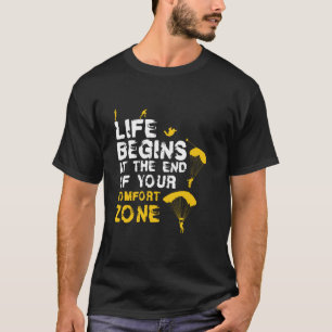 T-shirt La vie commence hors de la zone de confort I Saut