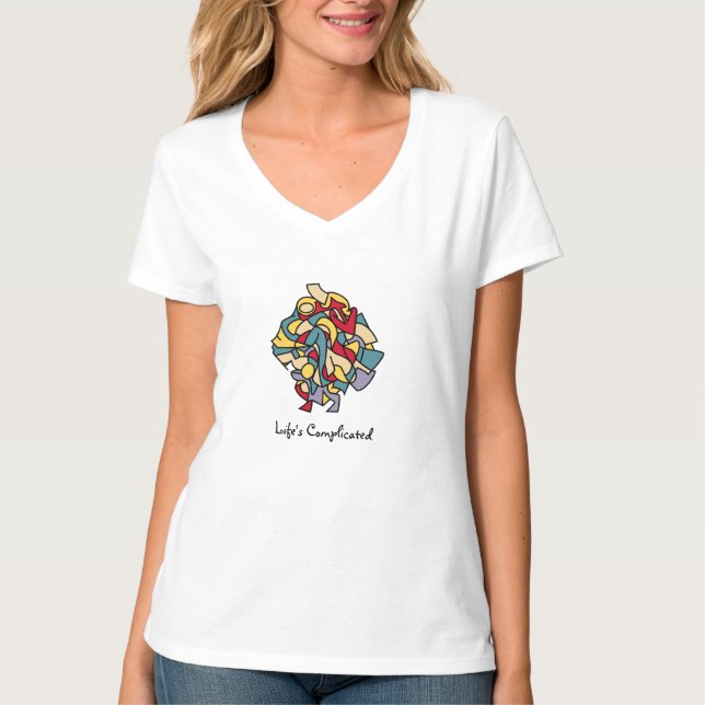 T-shirt La vie compliquée 2 (Devant)
