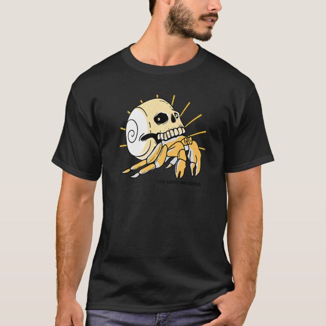 T-shirt La Vie Conserve Le Crâne (Devant)