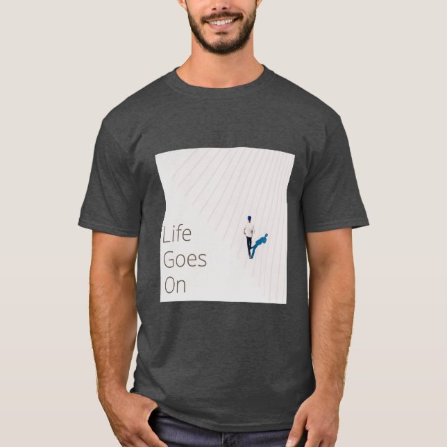 T-shirt La vie continue - Conception Inspirationnelle mini (Devant)