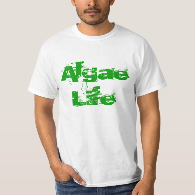 T-shirt La vie d'algues (blanc de valeur) (Devant)