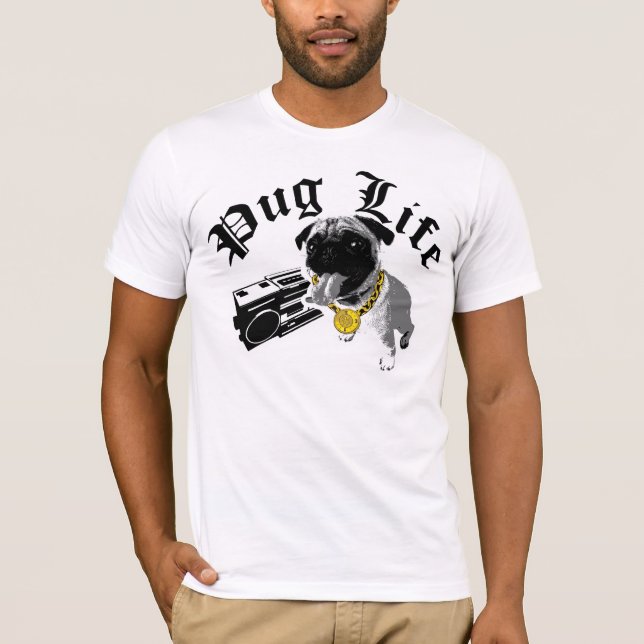 T-shirt La vie de carlin (Devant)
