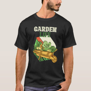 T-shirt La vie de jardin Plantes vintage Jardinage Légume