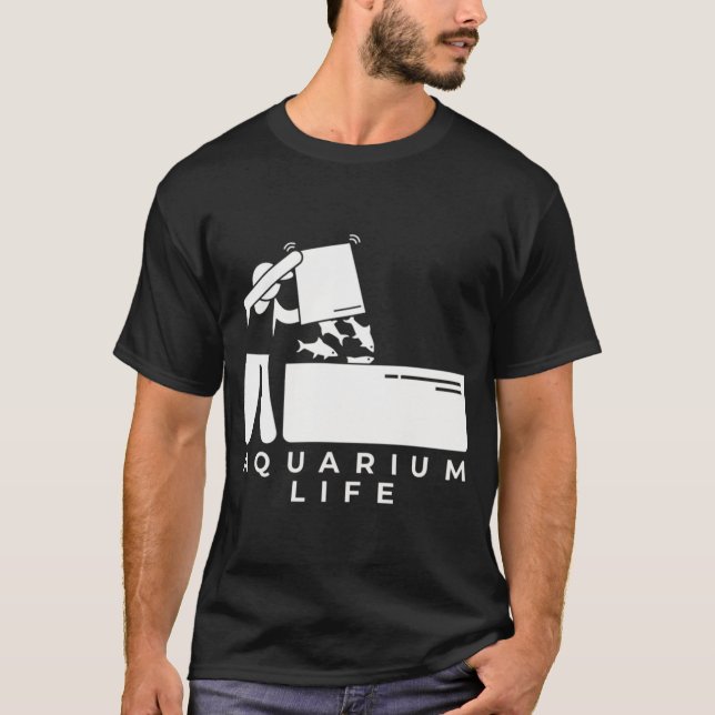 T-shirt La vie de l'aquarium (Devant)