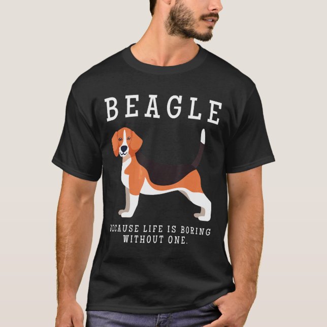 T-shirt La Vie De Maman beagle Est Ennuyante Sans Un Cadea (Devant)