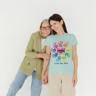 T-shirt La vie de maman personnalisée avec le coeur