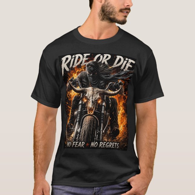 T-shirt La vie de moto (Devant)