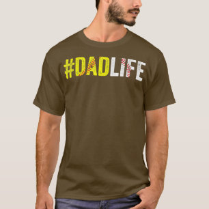 T-shirt La vie de papa softball Daddy baseball amateur de