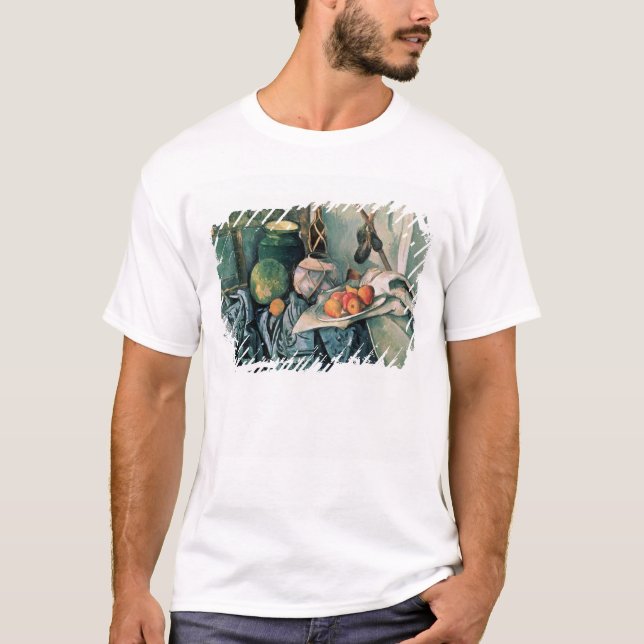 T-shirt La vie de Paul Cezanne | toujours avec le broc et (Devant)