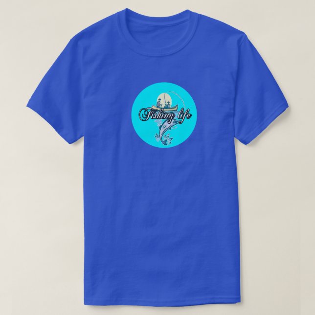 T-SHIRT LA VIE DE PÊCHE (Design devant)