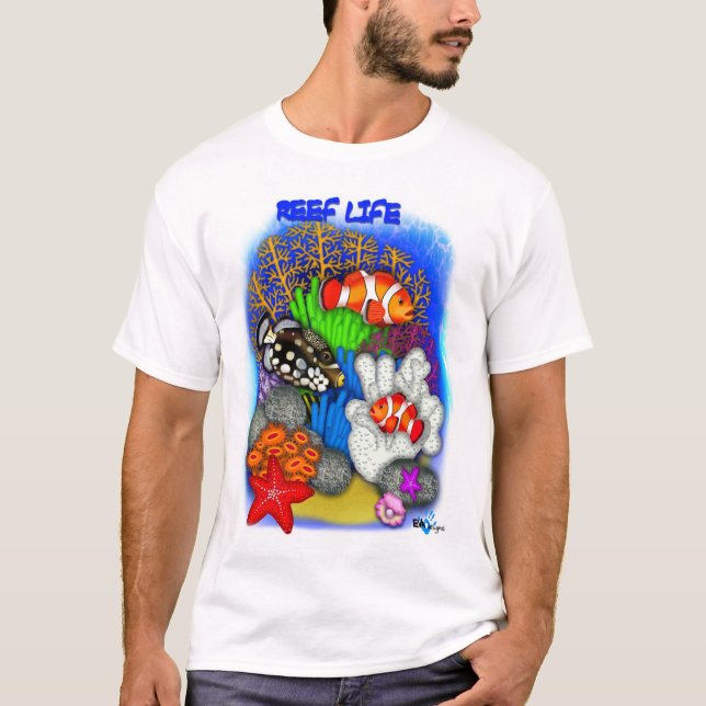 T-shirt La vie de récif (Devant)