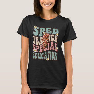 T-shirt La vie d'enseignant Sped Groovy Rétro Éducation Sp