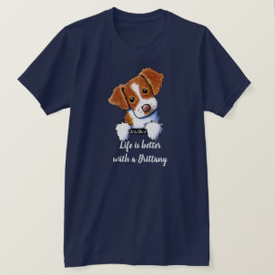 T-shirt La vie des chiens bretons est meilleure