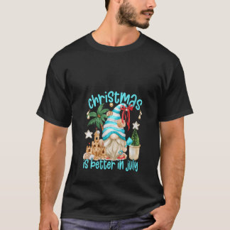 T-shirt La vie des femmes est meilleure au gnome de plage