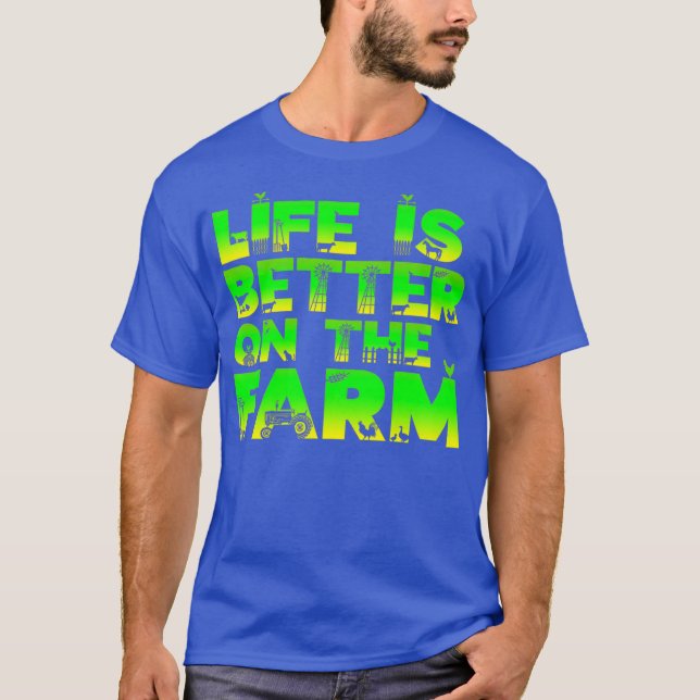 T-shirt La Vie Des Hommes Est Meilleure Sur Les Lettres Su (Devant)