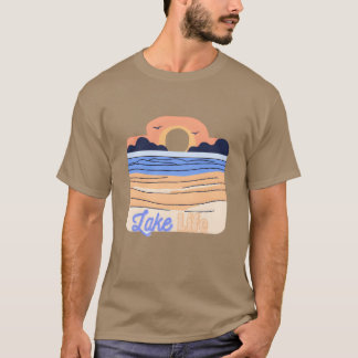 T-shirt La vie du lac rétro