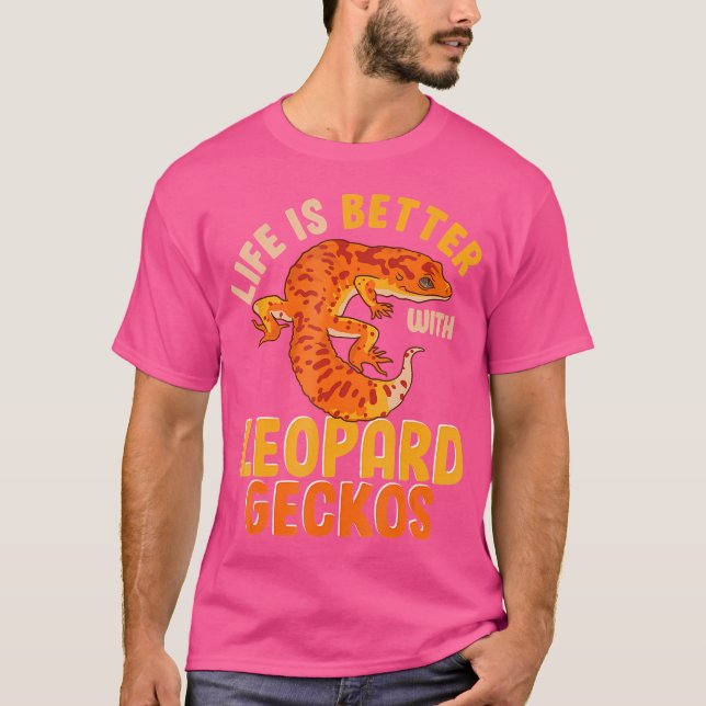 T-shirt La Vie Du Léopard Est Meilleure Avec Le Léopard Ge (Devant)