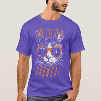 T-shirt La vie d'un amateur de chat Showcat drôle rétro