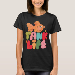 T-shirt La vie en aquarium (Rose)