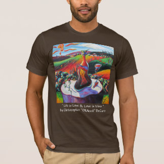 T-shirt La vie est amour et l'amour est vin