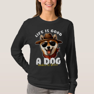 T-shirt La vie est belle, un chien la rend meilleure Cadea
