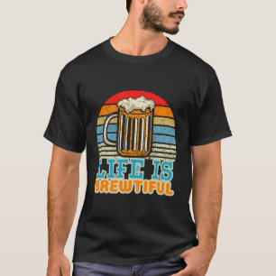 T-shirt La Vie Est Brasseur Et Bière Maître