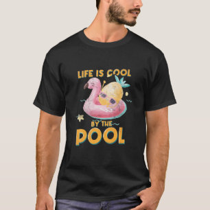 T-shirt La Vie Est Cool Au Bord De La Piscine   Ocean Swim