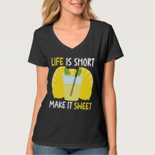 T-shirt La Vie Est Courte Faire Doux Lemonade Stand Boss J