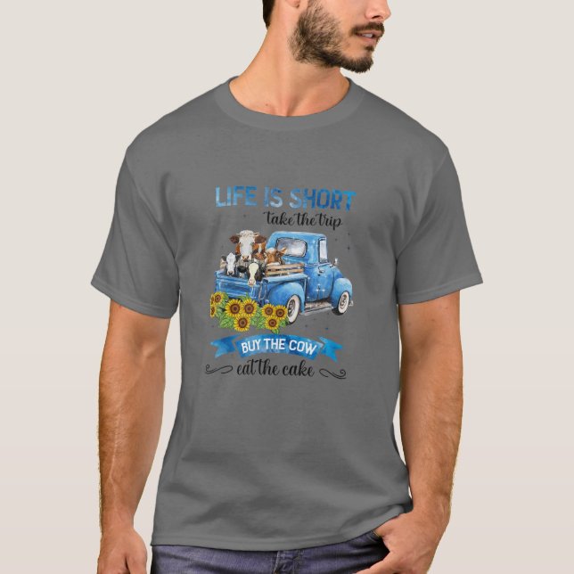 T-shirt La Vie Est Courte Prendre Le Voyage Acheter La Vac (Devant)