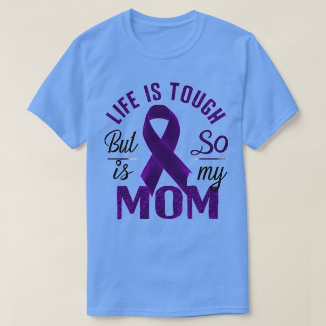 T-shirt La Vie Est Difficile, Mais Ma Mère Aussi (Design devant)