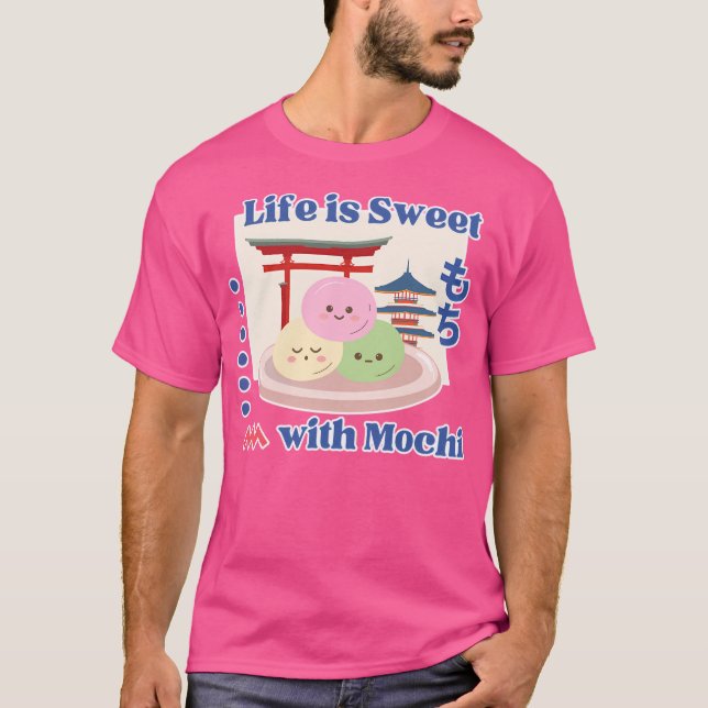 T-shirt La Vie Est Douce Avec Mochi (Devant)