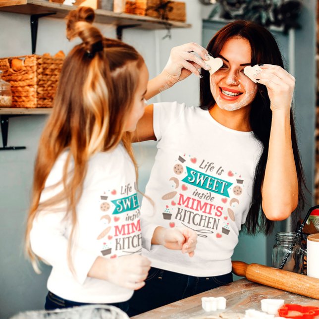 T-Shirt La vie est douce dans la cuisine de Mimi Magnet (Créateur téléchargé)