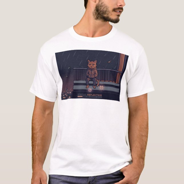 T-shirt La vie est en mode difficile – Point de sauvegarde (Devant)