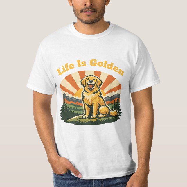 T-shirt La vie est en or (Devant)