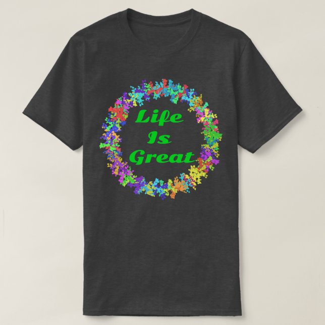 T-shirt La vie est géniale (Design devant)