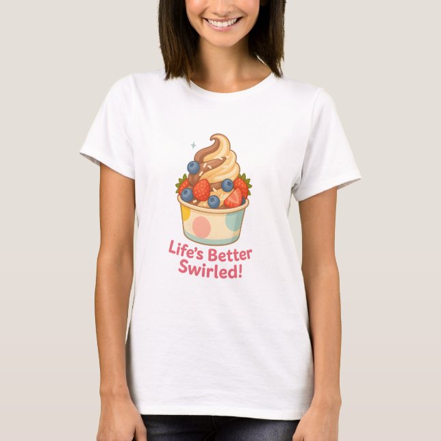 T-shirt La vie est meilleure (Devant)