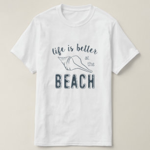 T-shirt La vie est meilleure à la plage