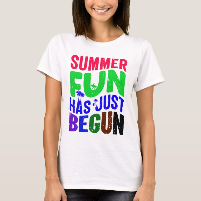 T-shirt La vie est meilleure à la plage (Devant)