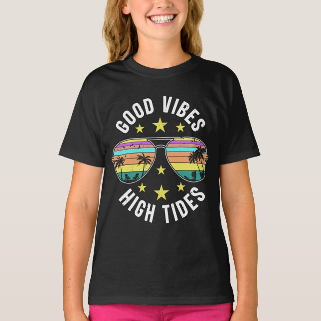 T-shirt La vie est meilleure à la plage (Devant)