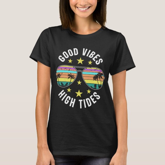 T-shirt La vie est meilleure à la plage (Devant)