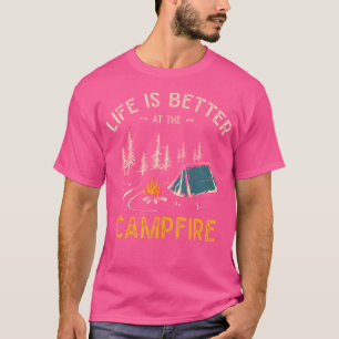 T-shirt La Vie Est Meilleure Au Camper Camper C Funny Camp