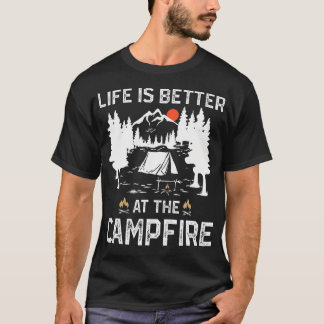 T-shirt La vie est meilleure au camping-car de camp de for