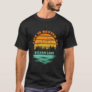 T-shirt La vie est meilleure au camping extérieur Sylvan L
